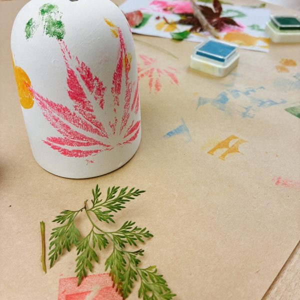 「草花でいろどる風鈴づくり&さつまいもの苗植え」を開催しました！